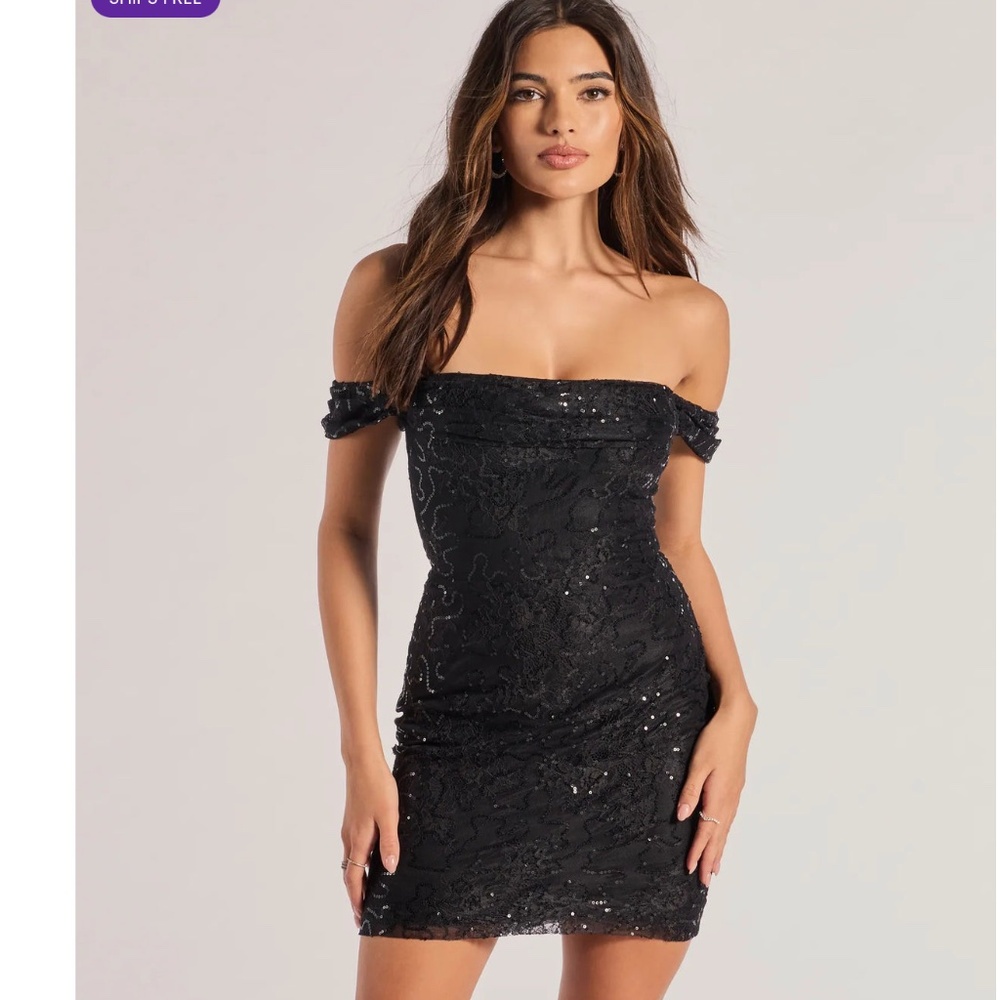 Black sequin dress from Windsor. NWT size medium